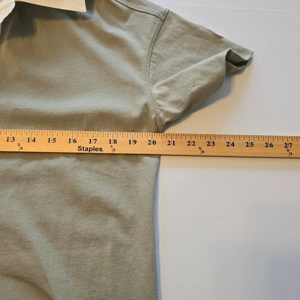 Everlane Polo Dress Womens Size Small Gray Above Knee 100% Organic Cotton NWT - Picture 8 of 9